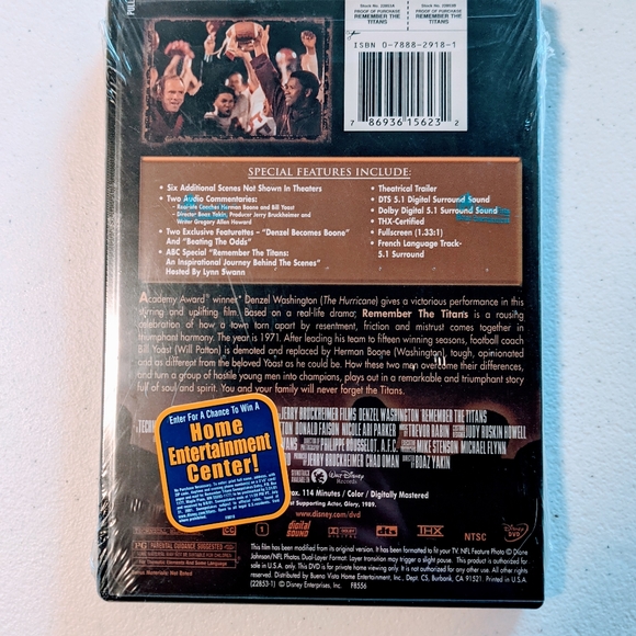 Remember the Titans DVD - sealed - Picture 2 of 3